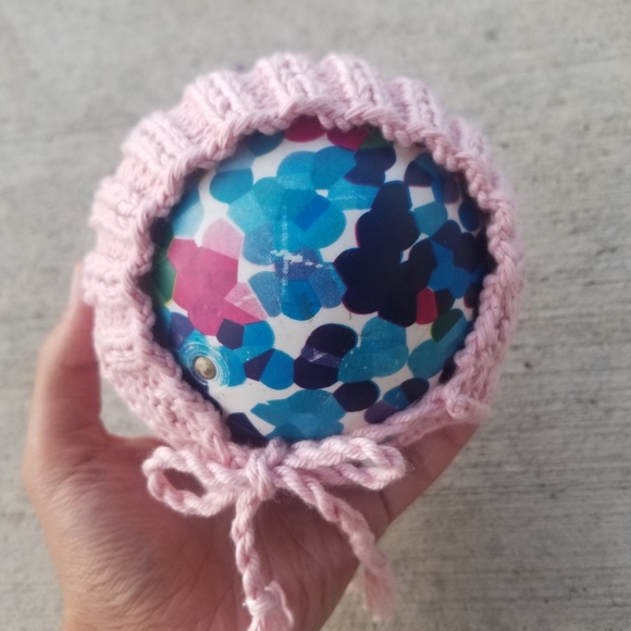 Daylily Pink Baby Pixie Bonnet Hat - Picture 6 of 12